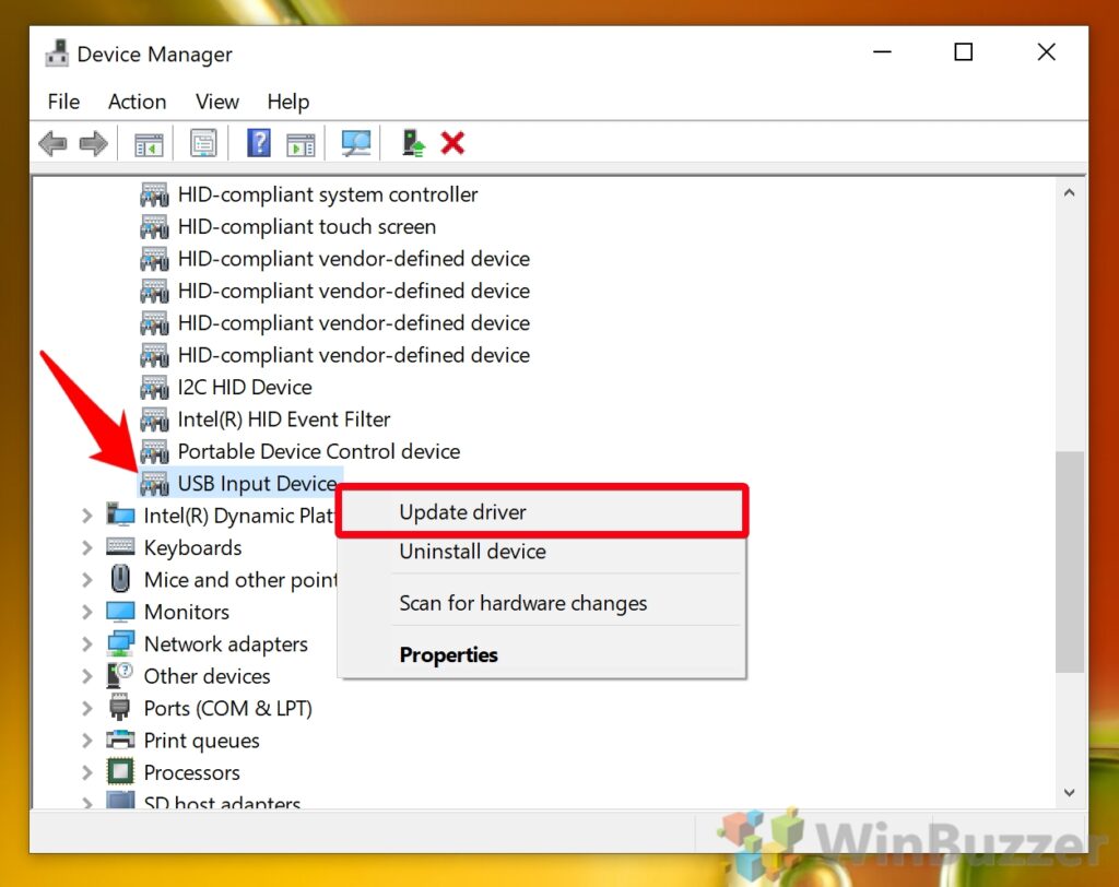  Disable USB Selective Suspend