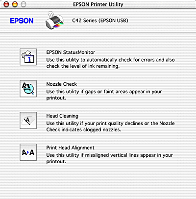 Run Printer Maintenance Utilities