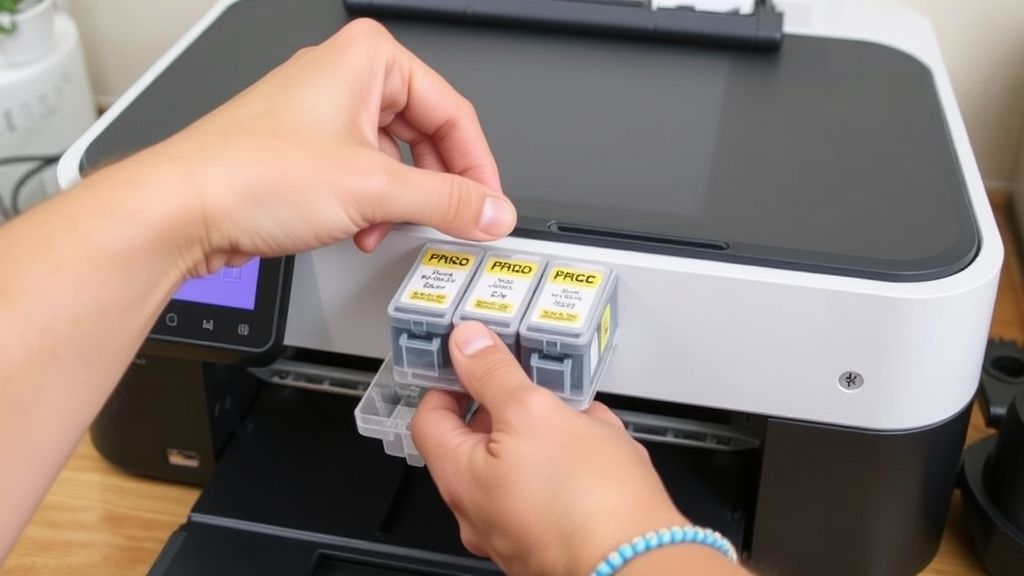 printer shows no cartridge installed