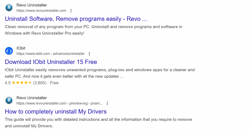Third-Party Driver Removal Software