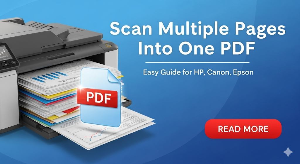 Scan Multiple Pages Into One PDF - Easy Guide for HP Canon Epson