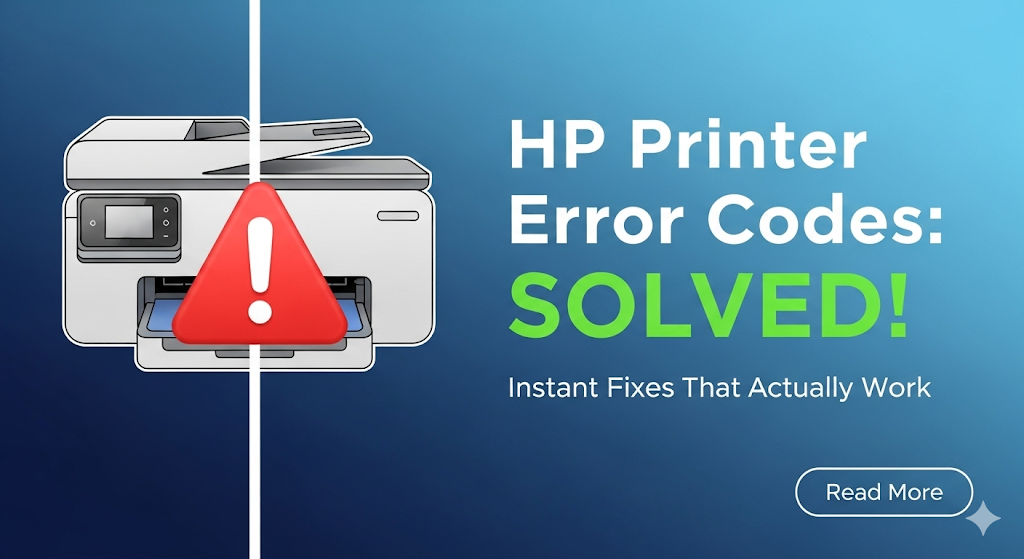 HP Printer Error Codes & Instant Fixes That Actually Work