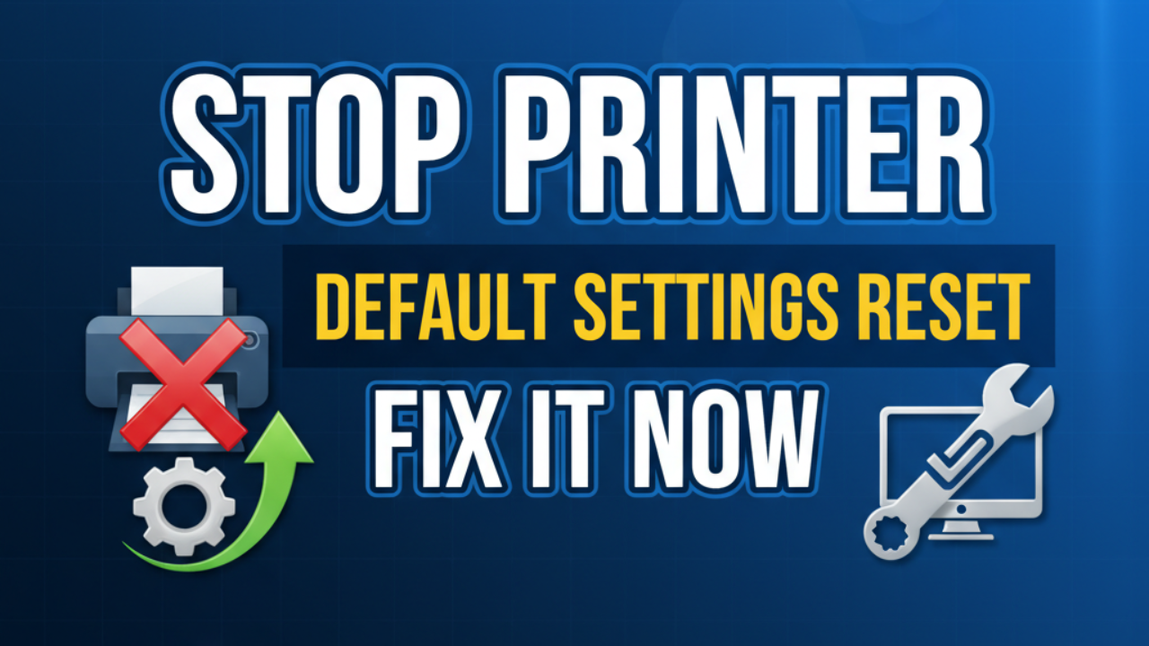 Stop Printer Default Settings Reset - Fix It Now