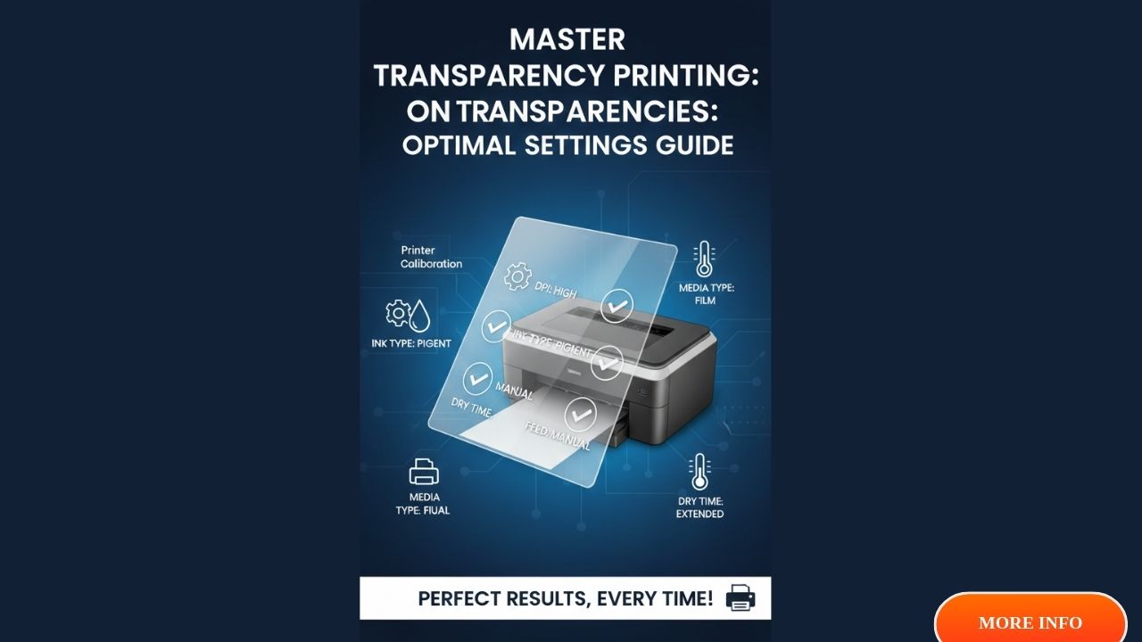 Optimal Settings for Printing on Transparencies