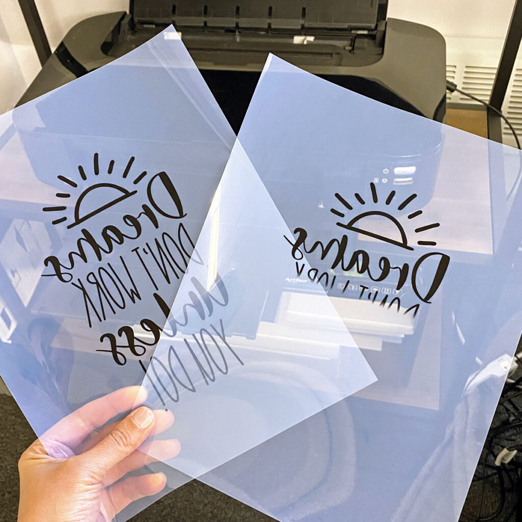 Optimal Settings for Printing on Transparencies