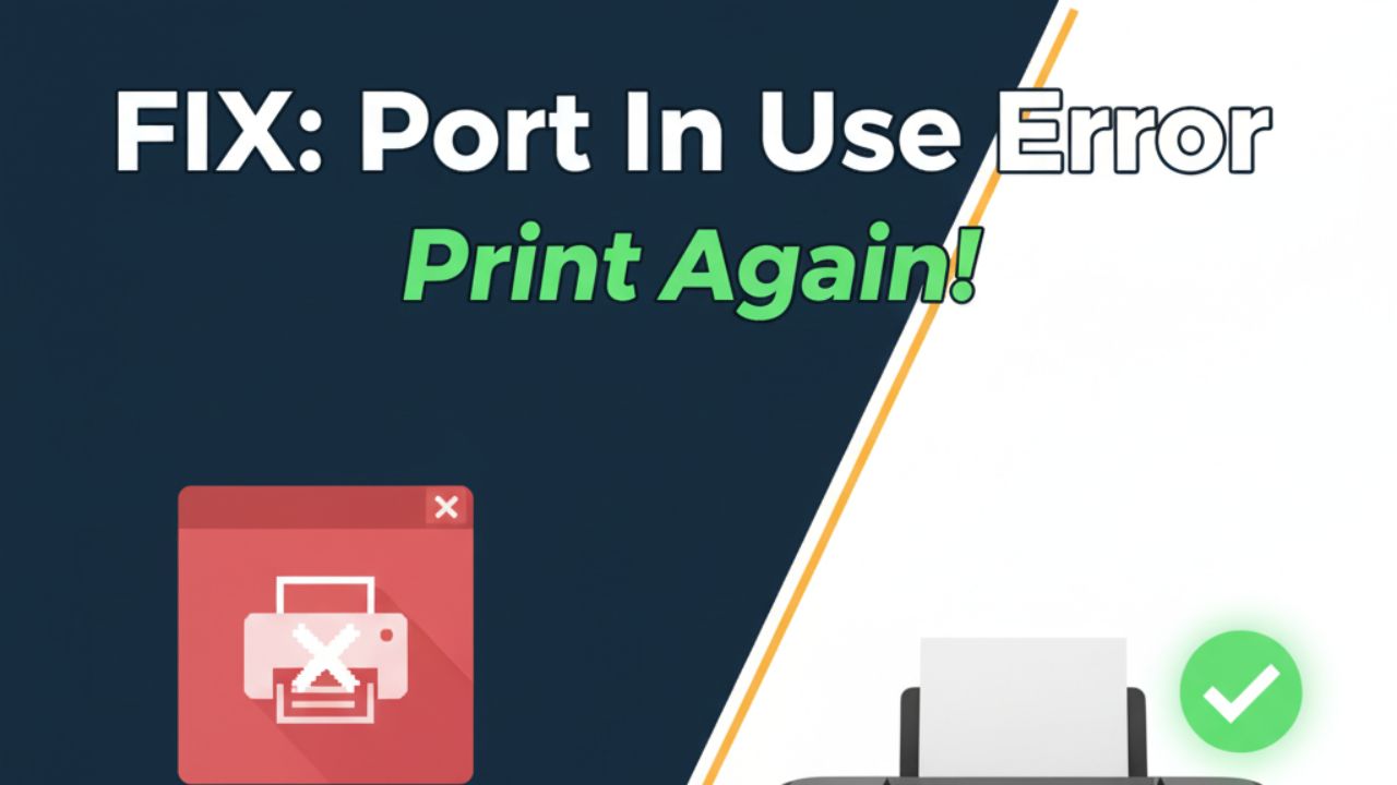 Fix Port Is in Use Error: Simple Guide to Print Again