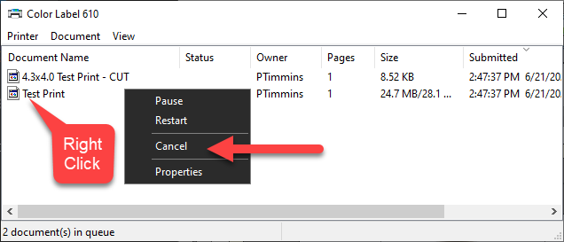 Clear Your Print Queue Completely