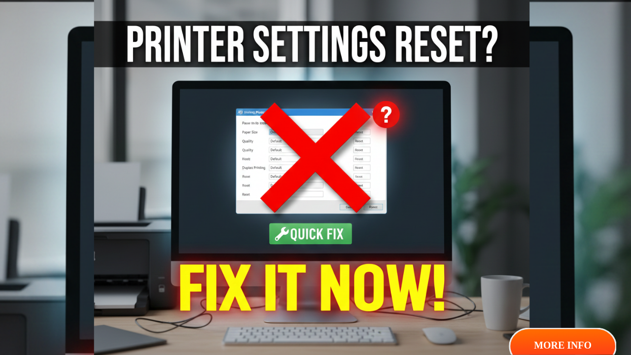 Why Do My Saved Print Settings Disappear on Reboot?