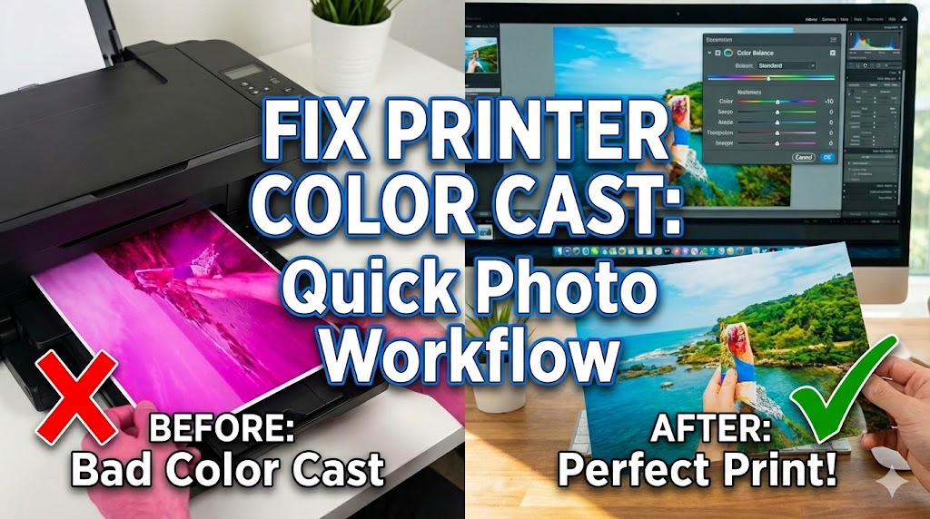Fix Printer Printing with Color Cast: Quick Photo Workflow Solutions